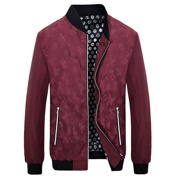 

2016 autumn & winter young men's new style convention korean-style fashion casual printed slim fit jacket, Black