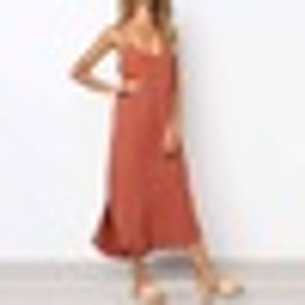 

women's summer v neck solid casual dress sleeveless beach boho sundress, Black;gray