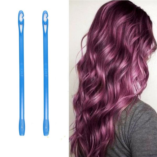 

20pcs/set 65cm plastic long diameter 2.5cm magic hair curler magic hair roller spiral curls easy usage