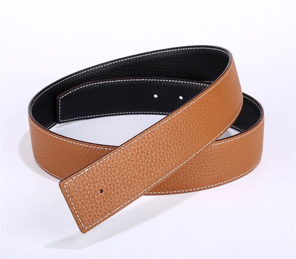 

Pure copper buckle leather belt designer belt man woman high quality new H man double face leather available belt