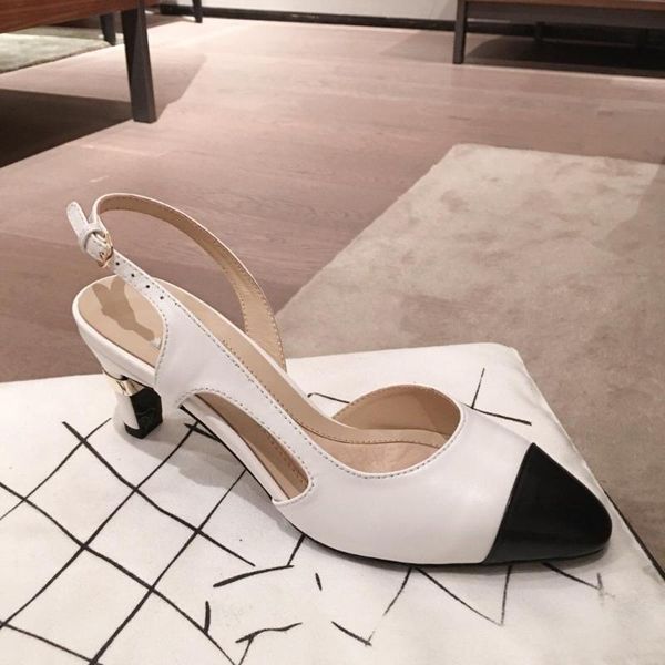 

ollymurs 2020 new fashion women's shoes sandals color-block pearl metal, Black