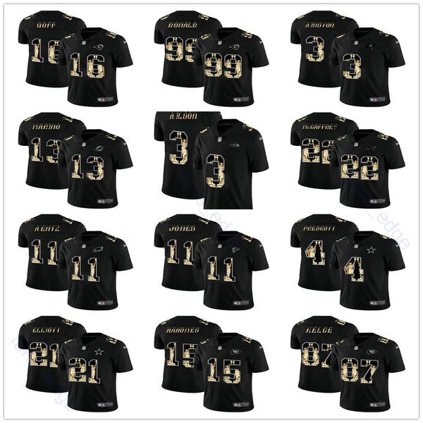 

2019 new tatue of liberty black jer ey todd gurley ii aaron donald jared goff jamei win ton dan marino ru ell wil on chri tian mccaffrey, Black;red