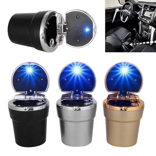 

автомобильные светодиодные пепельница авто путешествия сигарет ash держатель чашки аксессуары переносные кронштейны holder аксессуары для ин