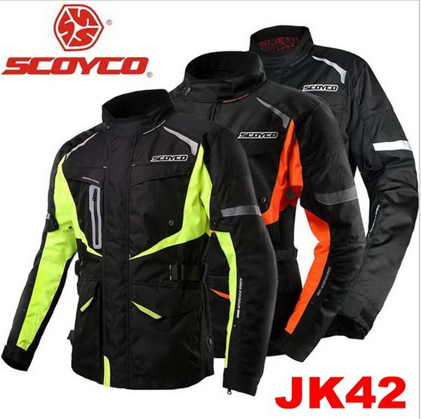 

1pcs men's outdoor motocross off-road racing suits waterproof keep warm motorcycle jacket with 5pcs pads