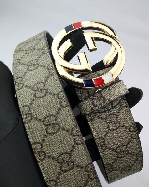 

genuine leather men casual belt brand design smooth buckle male belts, Black;brown