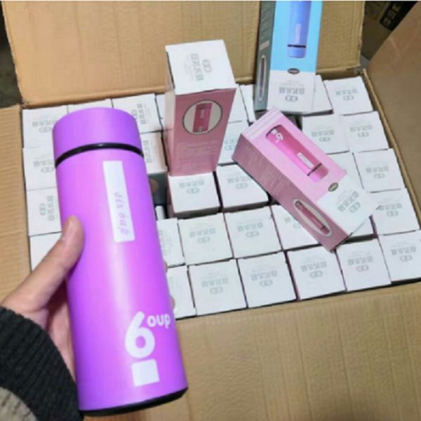 

новая 6-градусный watter бутылочки пользовательский логотип двухслойных внутри стекла внешний пластиковый корпус anti-ошпаривание портативны