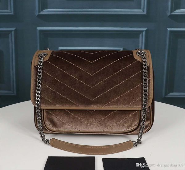 

new fashion luxury designer woman handbag cross bags shoulder genuine leather tote bag velvet with cowhide flap crossbody bag