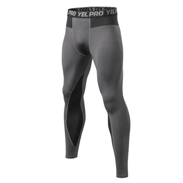 

men running pants anti-sweat elastic quick drying sports fitness gym training tights trousers running pants 1, Black;blue