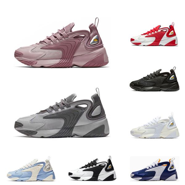 

new arrival zoom 2k mens sports shoes designer running shoes grey black white crema white style m2k tekno sport sneakers size 36-45