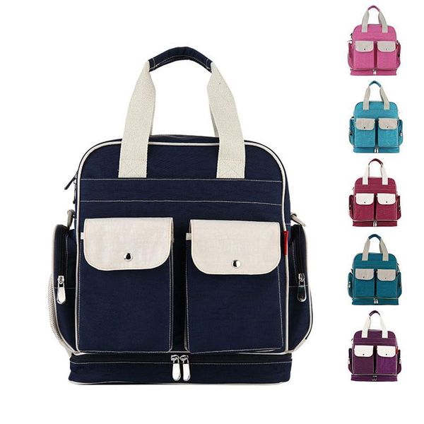 

diaper bag multifunctional large capacity single shoulder messenger backpack waterproof nylon mother and baby out mummy bag