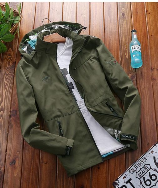 

2017 new style casual jacket men's 2017 fashion-spring and autumn outdoor large size raincoat jacket hooded 628, Black;brown