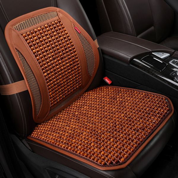 

summer wooden beads car cushion backrest mat