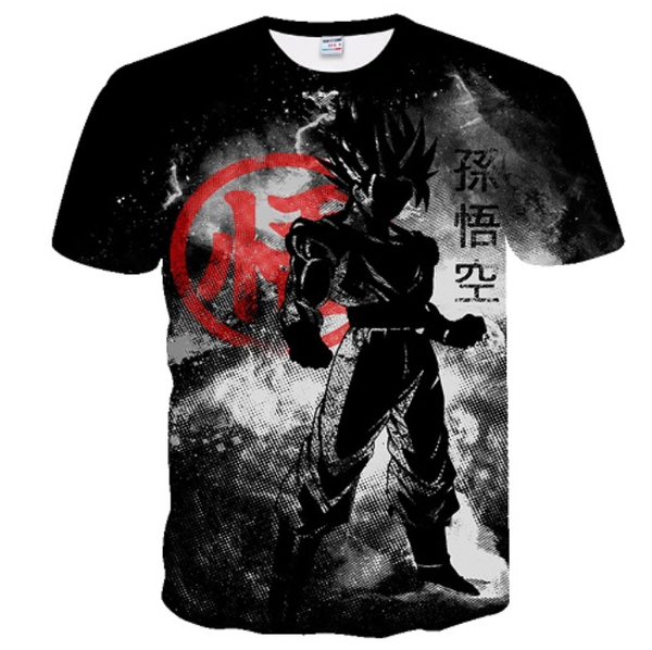 

2019 новый goku мода аниме dragon ball saiyan vegeta женщины / мужчины печатный футболка забавный 3d футболка повседневная 3d футболки тис с, White;black