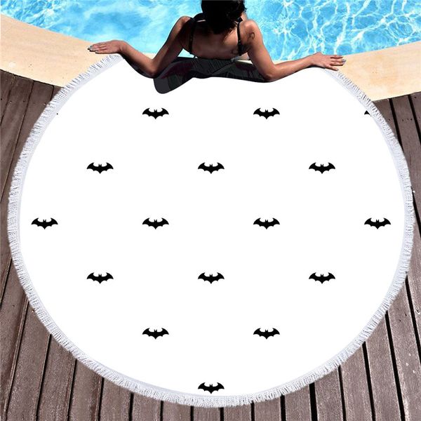 

hm life blanket bat printed large microfiber bath towels for adults summer beach towel absorbent drying hair towel