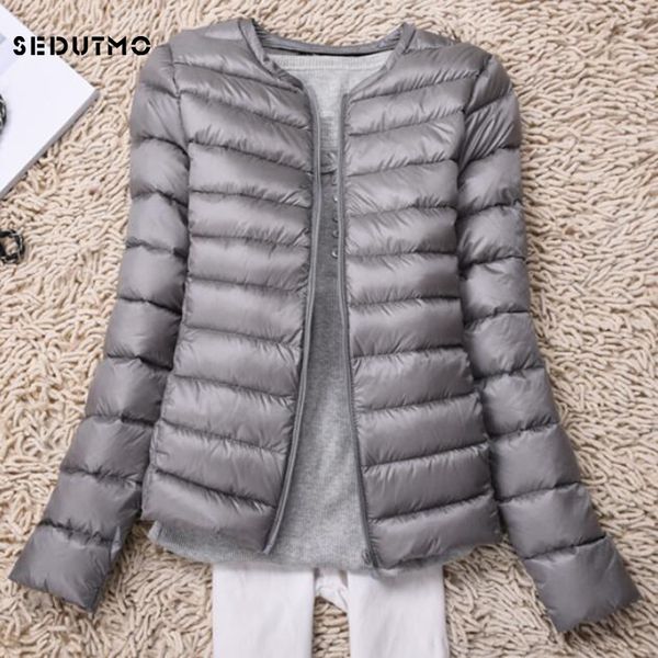 

sedutmo 2018 winter ultra light женщин пуховики short плюс размер 3xl puffer утка вниз doat куртки осень parkas ed080, Black
