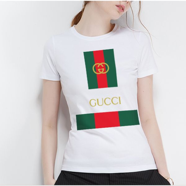 

womens designers t shirts womens designers clothing short sleeve women clothes size s-xl #13;gucci, White