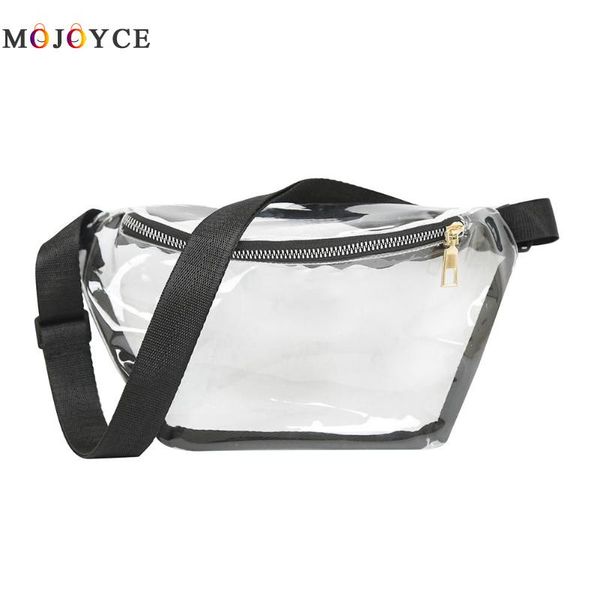 

fashion design women transparent waist bags pvc fanny packs girls waterproof chest belt bags