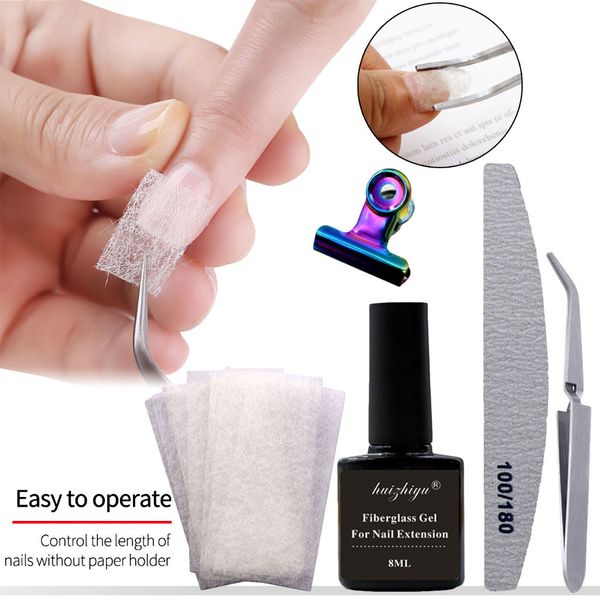 

new fibernails fiber glass acrylic nail salon fiberglass nail for extenision set art kit silk repair