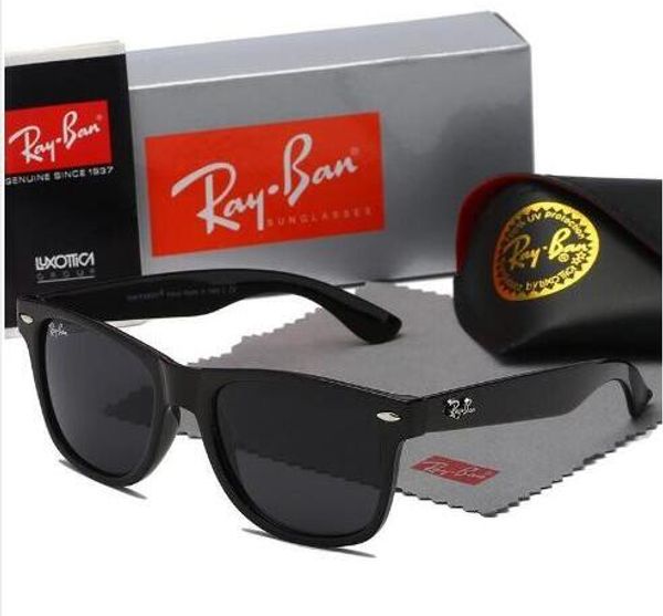 

2020 aviatorrayban sunglasses vintage pilot brand band uv400 protection mens womens ben wayfarer glasses with case and box r214, White;black