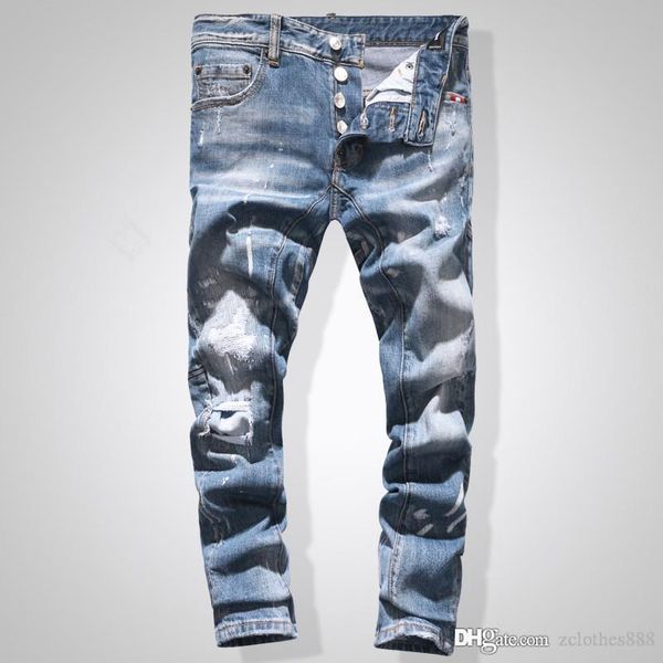

2020 amiri jeans famous brand designer luxury men fashion street wear men designer pants mens pants, Blue