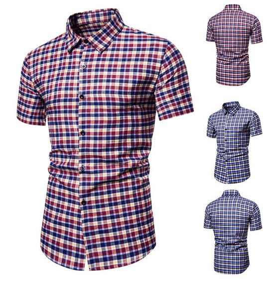 

men's new summer creative personalized fashion business casual short sleeve plied shirt holiday hawaii shirt men, White;black