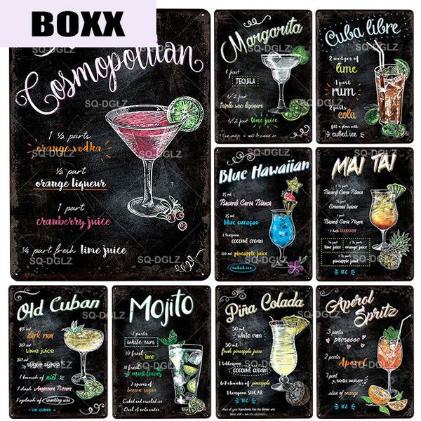 

коктейль металлическая вывеска старинные металлические таблички пластины декор для паба бар домашний декор стены жестяные знаки ретро пиво п