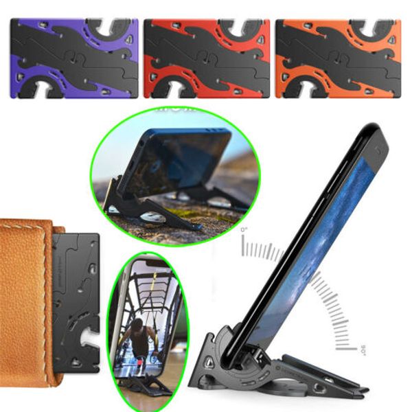 

foldable adjust pocket tripod mobile phone holder camera video pgraphy stabilizer rotation card type