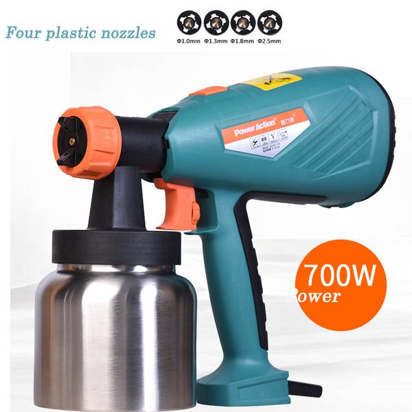 

electric spraying machine paint spraying machine gun spray 4 nozzle tool with gift
