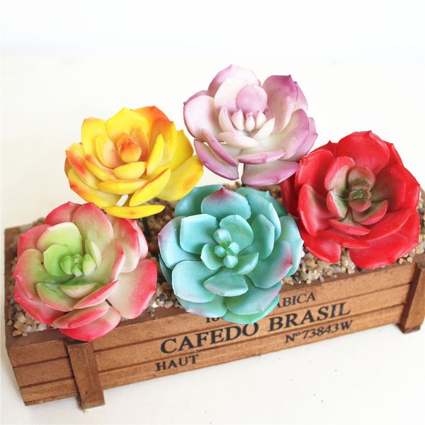 

6x8cm tropical plants pvc artificial succulent plants home garden decoration fake planta artificial flower heads