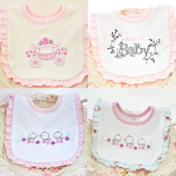 

emmababy newborn toddler baby cute towel saliva soft cotton kids cartoon kids bib feeding cover scarf infant baby bibs