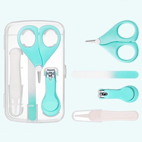 

kidlove 4pcs/box baby infant safe nail clipper scissor file healthcare kit