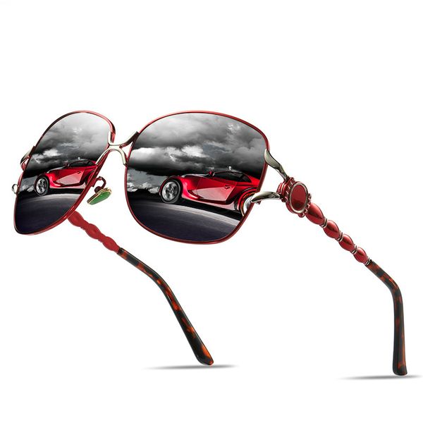 

fashion sports sunglasses polarized sunglasses women 2020 classic alloy frame driving glasses hd designer sunglasses uv protection goggle, White;black