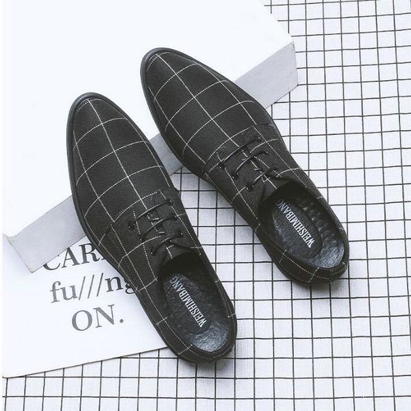 

men formal shoes leather oxford shoes for men italian 2019 dress wedding brogues a51-59, Black