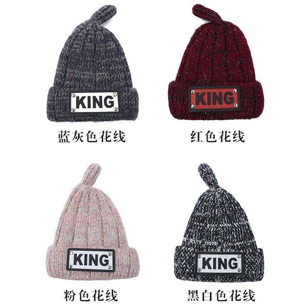 

2019 new winter hat for women fashion solid warm wool hats knitted beanies caps brand plus velvet thick warm female cap, Blue;gray