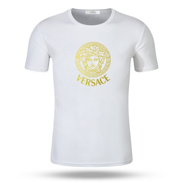 

2019 luxury european paris embroidery color matching t-shirt fashion men's designer t-shirt casual men's clothing cotton t-shirt, White;black