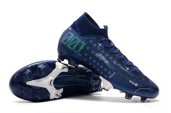 

superfly 7 elite men soccer cleats cr7 fg blue football boots fg boys soccer shoes