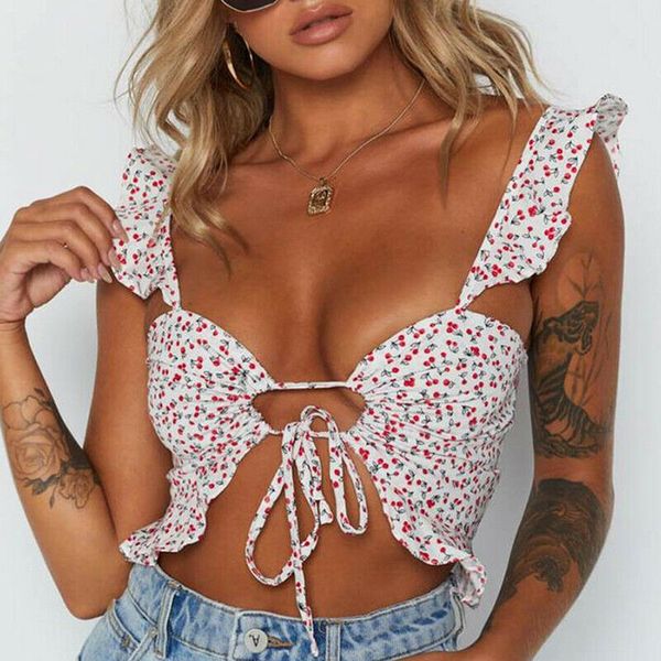 

women off shoulder casual bralet tank t-shirt crop cami, White