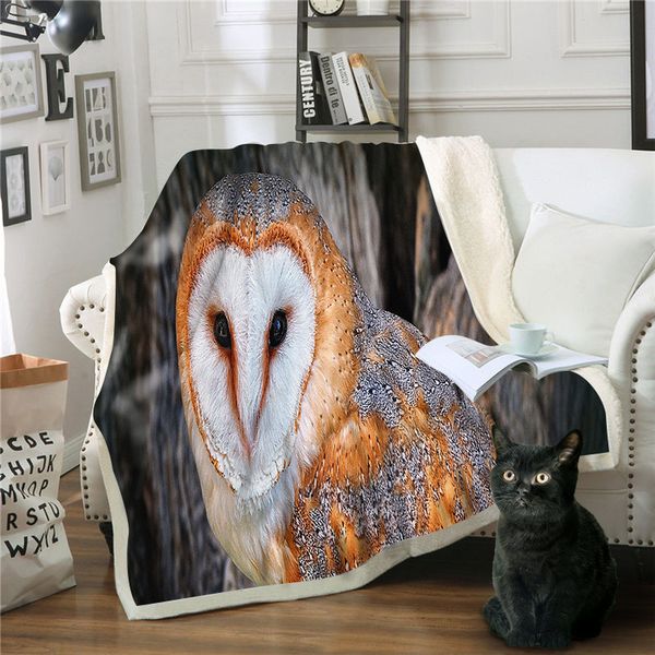 

blankets for beds owl mantas para sofa decorativa fleece deken throw blanket frazadas de polar mantas para cama drop shipping