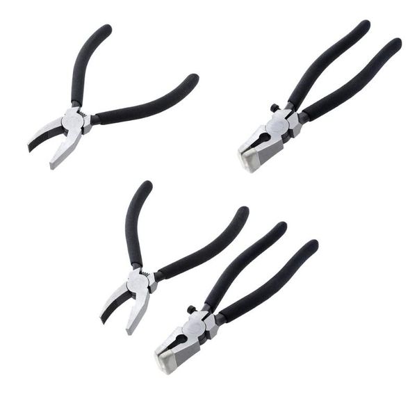 

high carbon steel clamp clip flat nose pliers for glass trimming hand tool