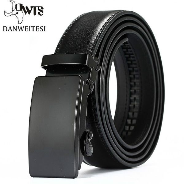 

[dwts] belt genuine leather belts for men automatic belt male leather belt men black belts 105cm-130cm, Black;brown