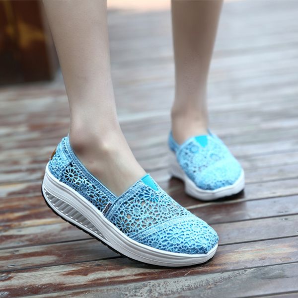 

platform shoes women sneakers 2019 spring autumn new lace wedges sports running sneakers women sport shoes breathable #fo