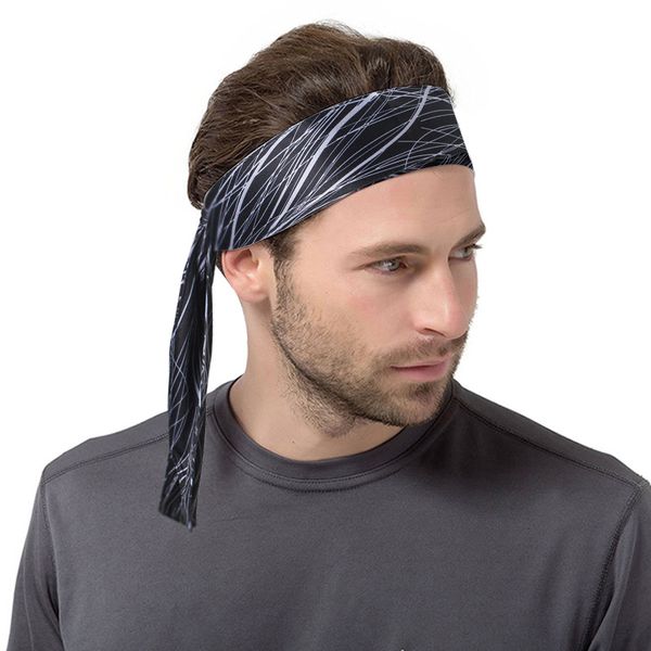 

skid-elastic silicon sweatband quick dry hair bands sweat absorbing running yoga gym head band sports headbands, Yellow;black