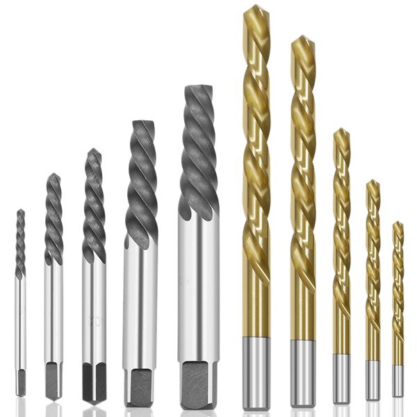 

10шт кобальт левая рука сверло набор + сломанный болт поврежден винт экстрактор набор