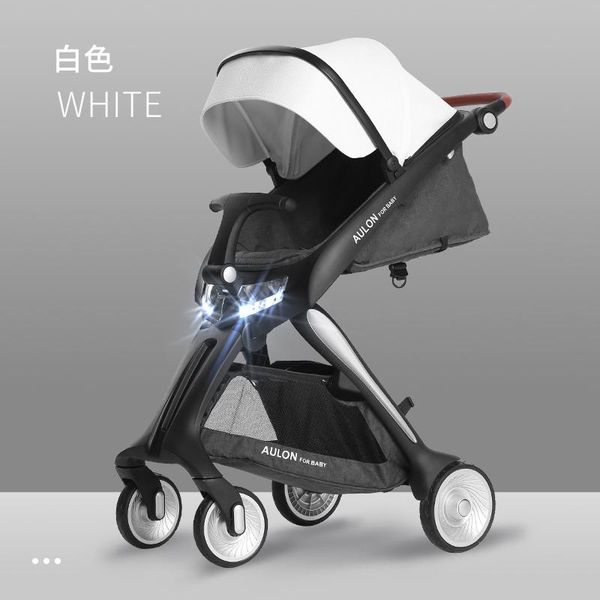 

aulon baby stroller can sit on a reclining folding portable high-view baby stroller four-wheeled absorb