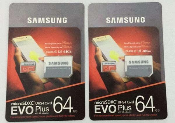 

8 ГБ / 16 ГБ / 32 ГБ / 64 ГБ / 128 ГБ / 256 ГБ Samsung EVO + Plus Micro SD-карта U3 / TF-карта для смартфона C10 /