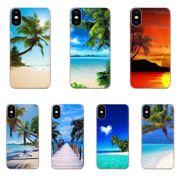 

custom sea beach spray palm trees tropical for huawei honor mate 7 7a 8 9 10 20 v8 v9 v10 v30 p40 g lite play mini pro p smart