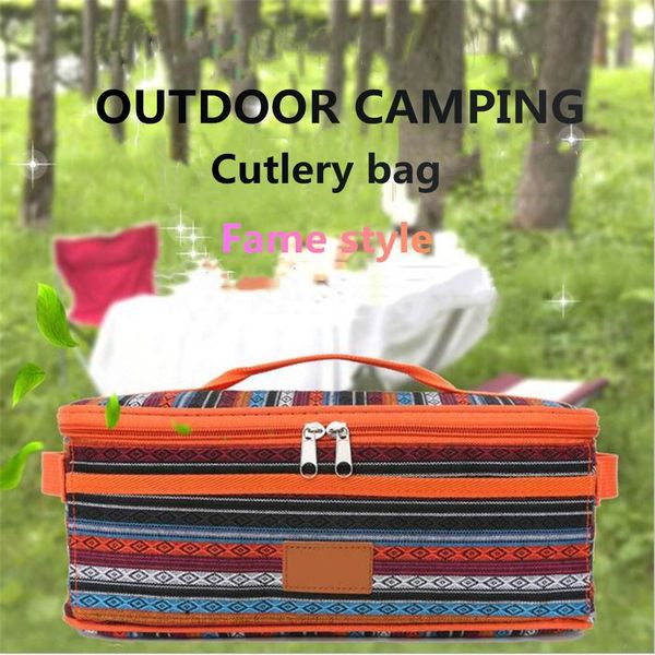 

hobbylane outdoor kitchen supplies storage bag camping picnic kitchenware storage bag