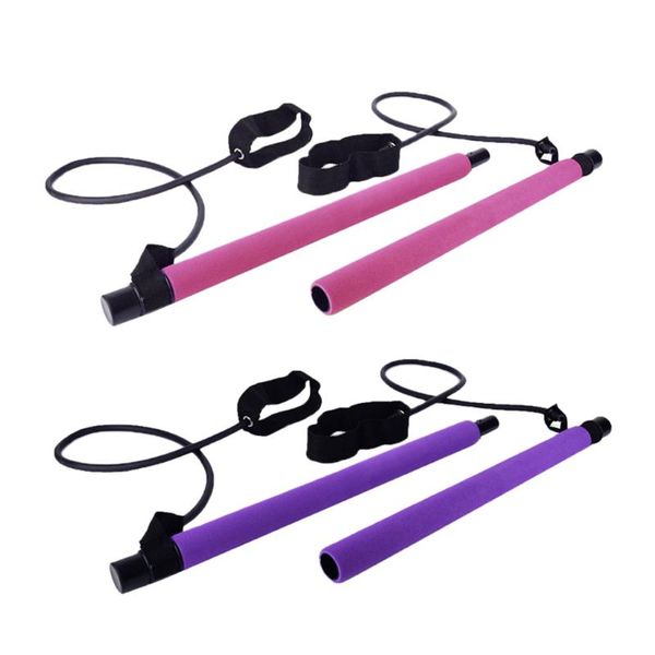 

yoga bar kit pilates exercise stick resistance band portable muscle toning gear comprehensive fitness exercise equipment