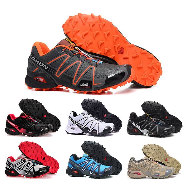 

Wholesale 2019 Solomon Mens Speedcross 3CS III zapatos hombre Sport Sneakers Black White green red athletic New Running Shoes Size 40-46