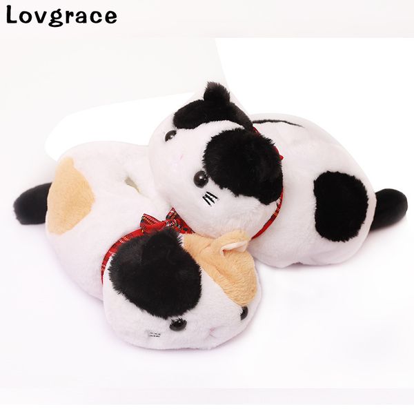

lovgrace cute plush cat tissue box napkin holder paper handkerchief box home car deskorganizer